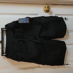 Mens cargo shorts black